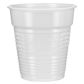 Plastic Cup PS Vending White 166ml Ø7,0cm (100 Units)  