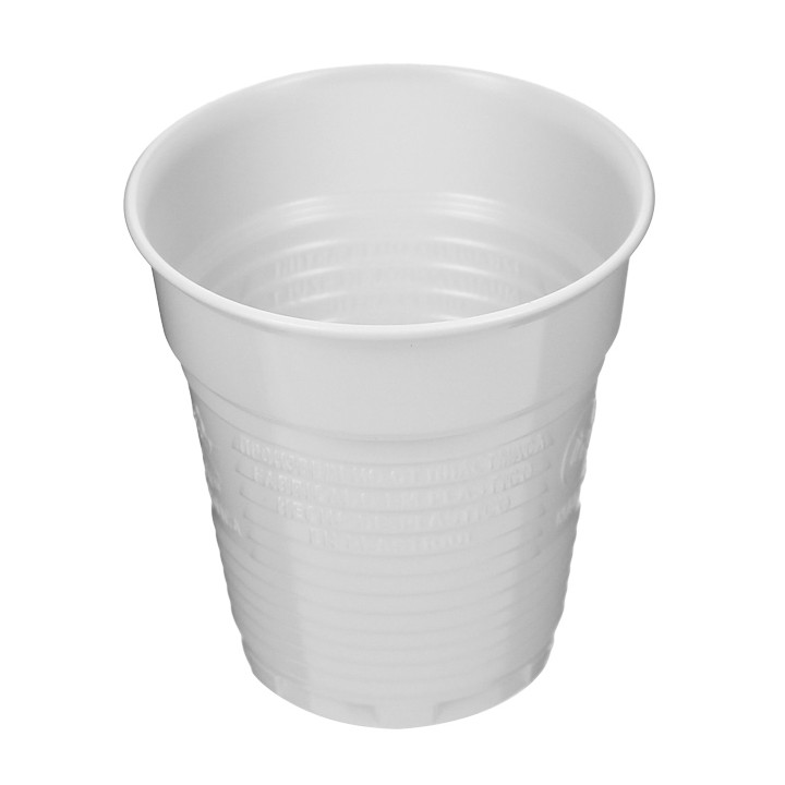Plastic Cup PS Vending White 166ml Ø7,0cm (100 Units)  
