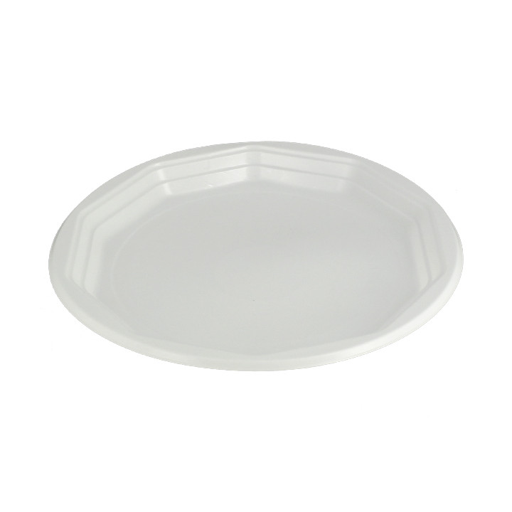 Reusable Plate PP "Deka" Flat White 220mm (33 Units)  