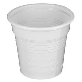 Plastic Shot PS White 80ml Ø5,7cm (100 Units)  