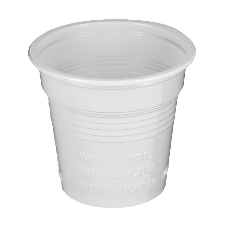 Plastic Shot PS White 80ml Ø5,7cm (4800 Units)