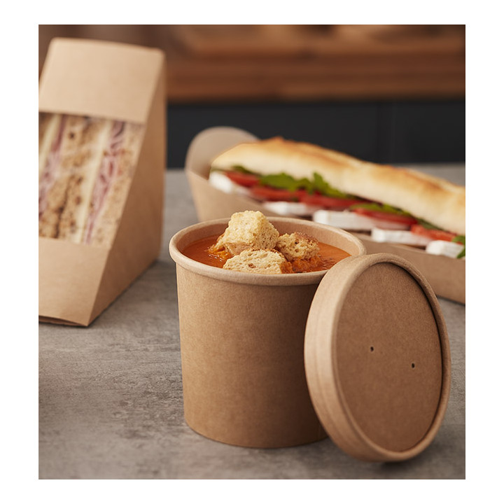 Kraft Carton Pot 12Oz/350ml Ø9cm (500 Units)