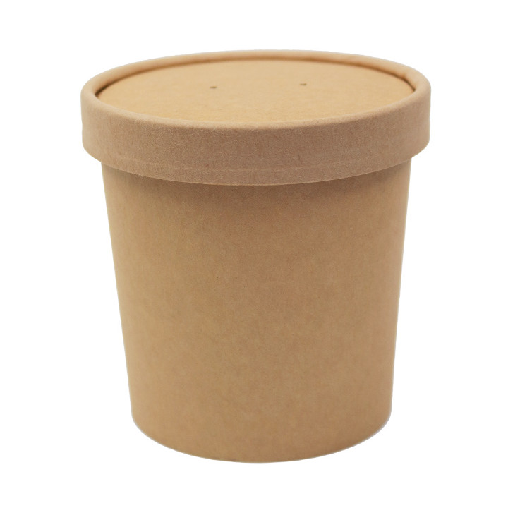 Kraft Carton Lid for Carton Pot Ø10cm (500 Units)