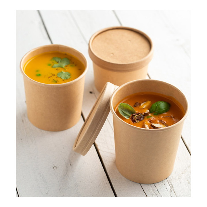Kraft Carton Pot 16Oz/450ml Ø10cm (25 Units)