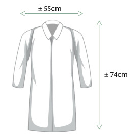 Disposable Lab Coat "Cadete" "TST" PP Velcro 35gr (100 Units)