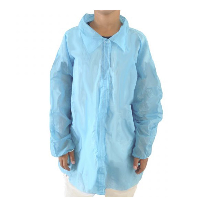 Disposable Kids Lab Coat TST PP Velcro Blue (50 Units)
