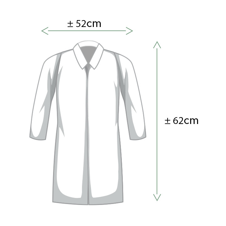 Disposable Kids Lab Coat TST PP Velcro Red (1 Unit) 