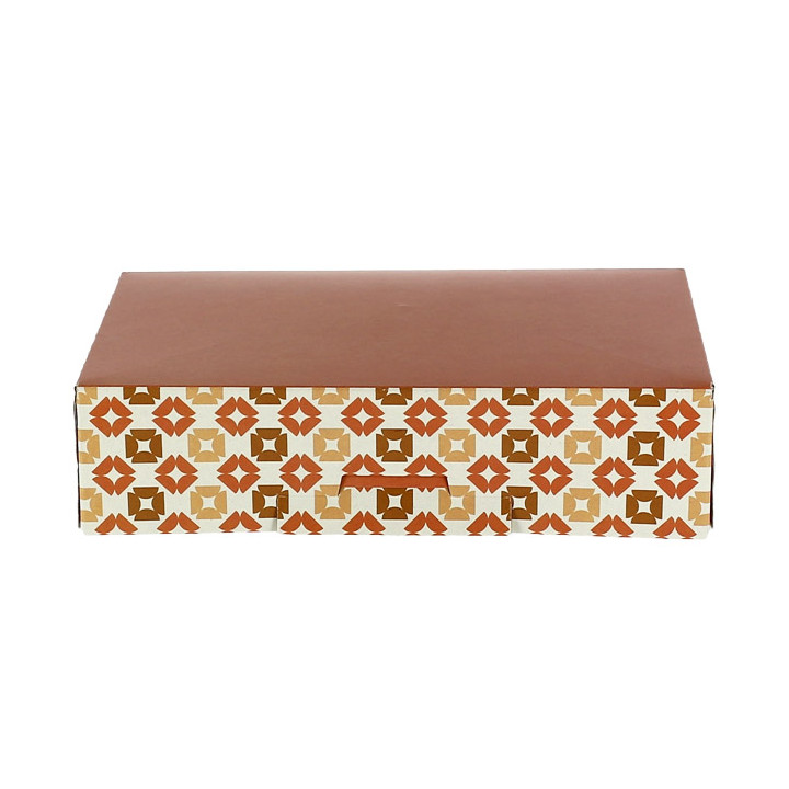 Box for Chocolates and Sweets Coral 19,5x13,5x5,3cm (100 Units)