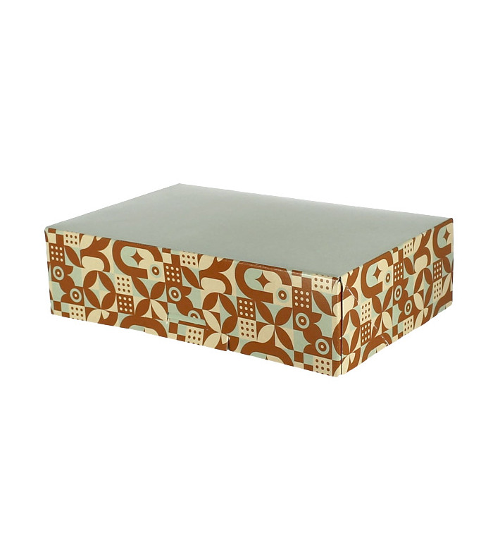 Box for Chocolates and Sweets Mint Chocolate 22x15x6cm (600 Units)
