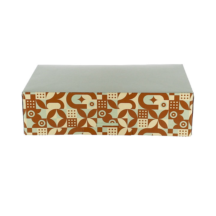 Box for Chocolates and Sweets Mint Chocolate 22x15x6cm (600 Units)