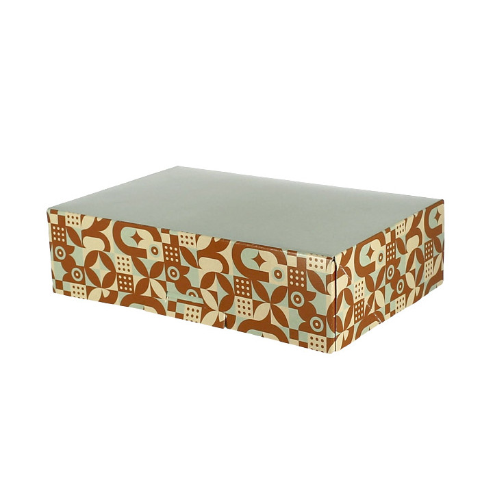 Box for Chocolates and Sweets Mint Chocolate 19,5x13,5x5,3cm (600 Units)