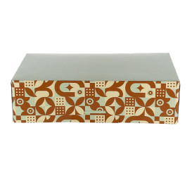 Box for Chocolates and Sweets Mint Chocolate 19,5x13,5x5,3cm (600 Units)
