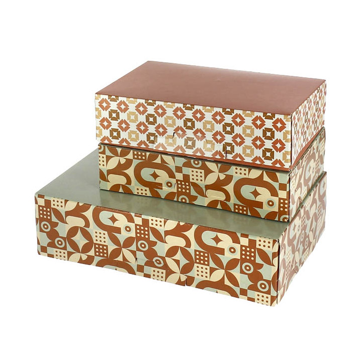 Box for Chocolates and Sweets Mint Chocolate 19,5x13,5x5,3cm (600 Units)