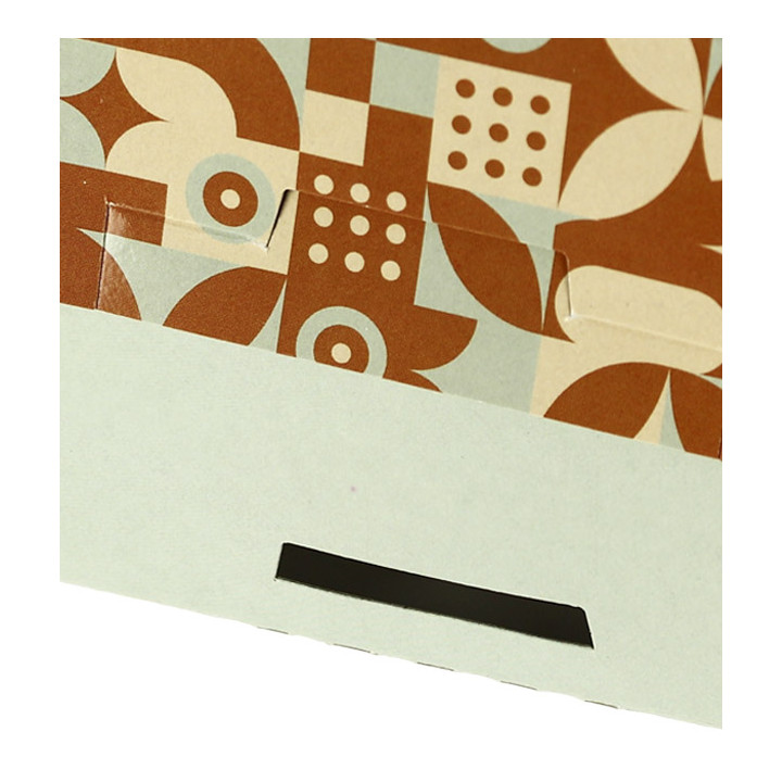 Box for Sweets Mint Chocolate 17,5x11,5x4,7cm (100 Units)