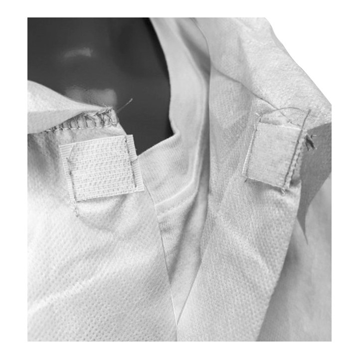 Disposable Lab Coat TST PP Velcro White 3XL 35gr (50 Units)