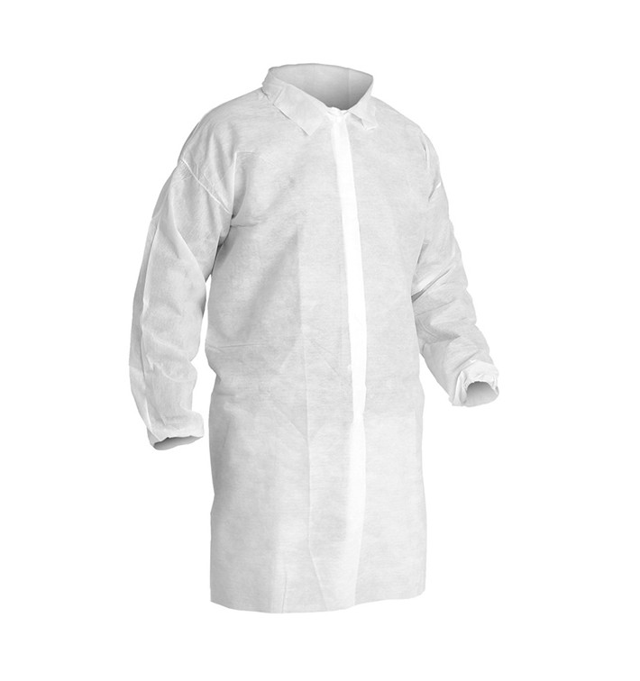 Disposable Lab Coat SMS Velcro XL (100 Units)