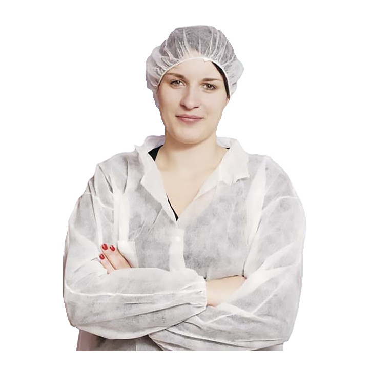 Visit Lab Coat TST PP Velcro White XL 25gr (1 Unit)