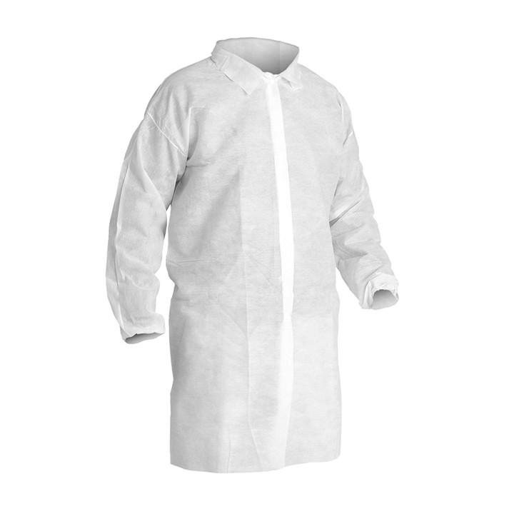 Visit Lab Coat TST PP Velcro White XL 25gr (1 Unit)