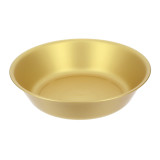 Reusable Plate Durable PP Mineral Gold Ø18cm (6 Units)