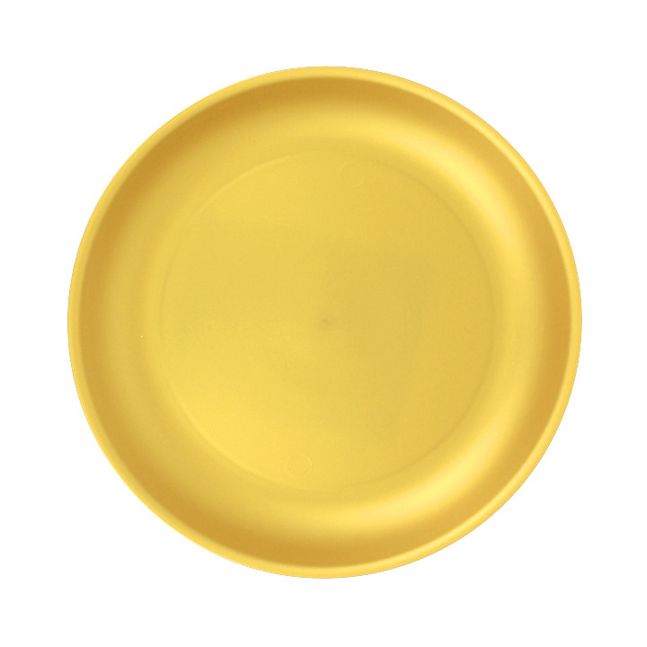 Reusable Plate Durable PP Mineral Gold Ø21cm (6 Units)