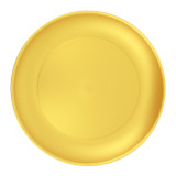 Reusable Plate Durable PP Mineral Gold Ø23,5cm (6 Units)