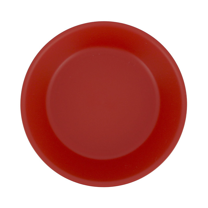Reusable Plate Durable PP Mineral Red Ø18cm (6 Units)