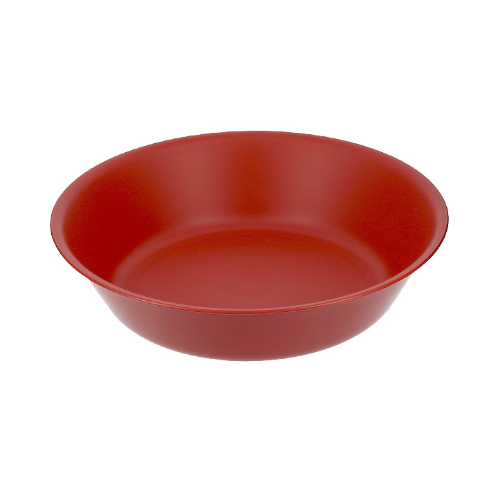 Reusable Plate Durable PP Mineral Red Ø18cm (6 Units)