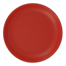 Reusable Plate Durable PP Mineral Red Ø21cm (54 Units)