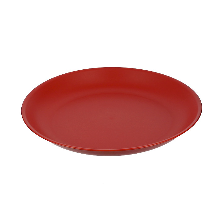 Reusable Plate Durable PP Mineral Red Ø21cm (54 Units)