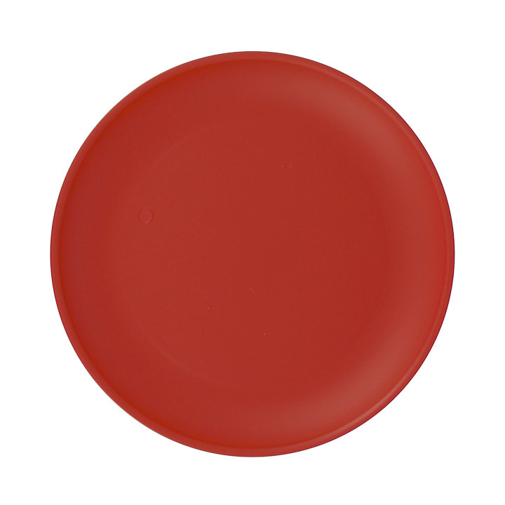 Reusable Plate Durable PP Mineral Red Ø23,5cm (6 Units)