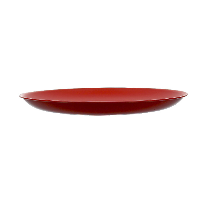 Reusable Plate Durable PP Mineral Red Ø23,5cm (6 Units)