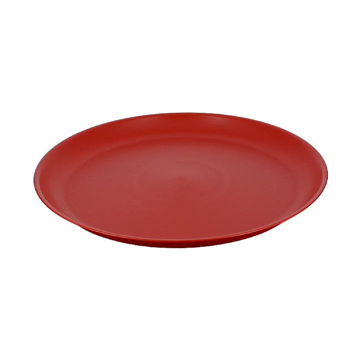 Reusable Plate Durable PP Mineral Red Ø27,5cm (54 Units)