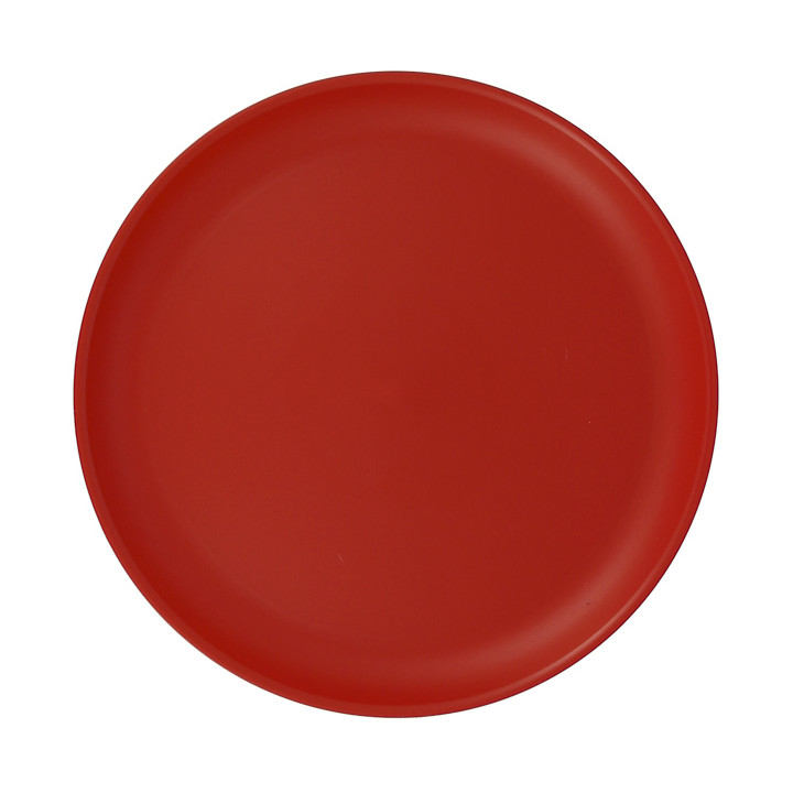Reusable Plate Durable PP Mineral Red Ø27,5cm (6 Units)