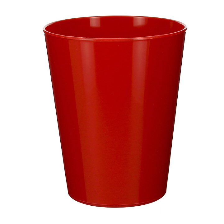 Reusable Cup Durable PP Mineral Red 330ml (6 Units)
