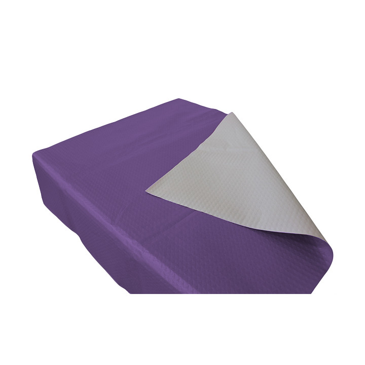 Pre-Cut Paper Tablecloth Lilac 40g 1,2x1,2m (300 Units)  