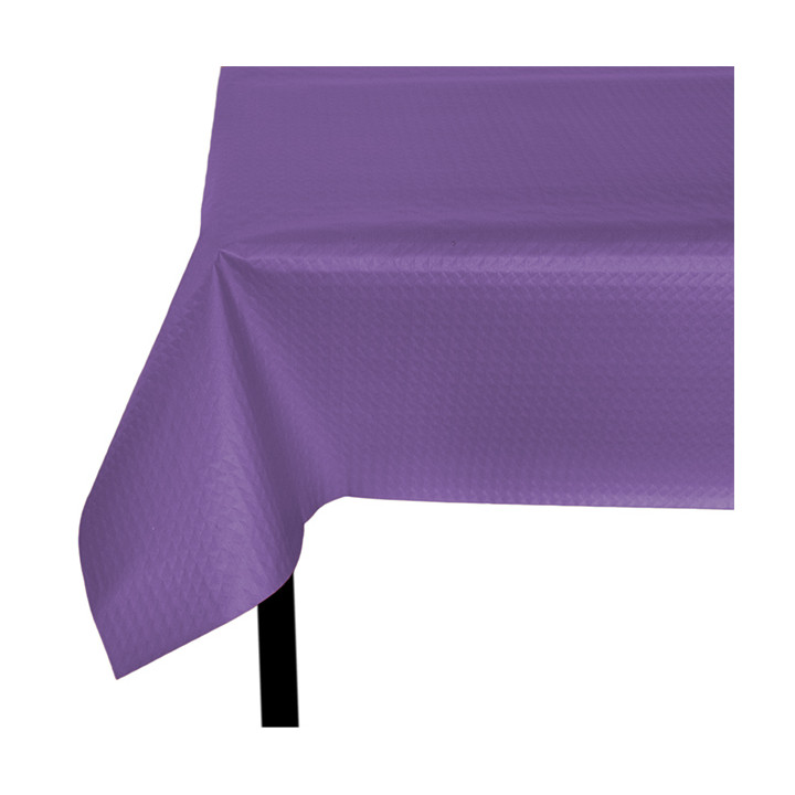 Pre-Cut Paper Tablecloth Lilac 40g 1,2x1,2m (300 Units)  