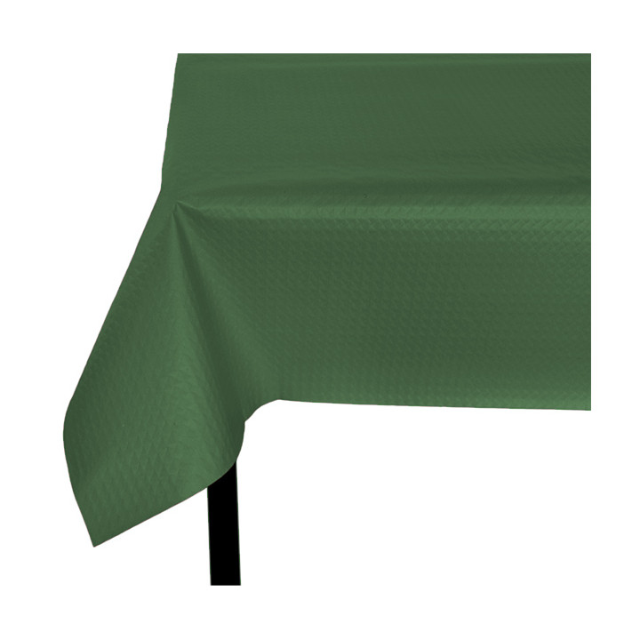 Pre-Cut Paper Tablecloth Green 40g 1,2x1,2m (300 Units)  