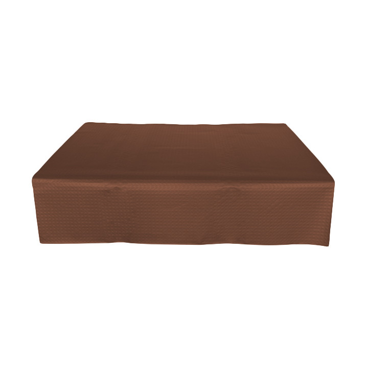 Pre-Cut Paper Tablecloth Brown 40g 1,2x1,2m (300 Units)  