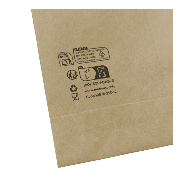 Paper Fries Envelope Grease-Proof Kraft 12x12cm (3000 Units)