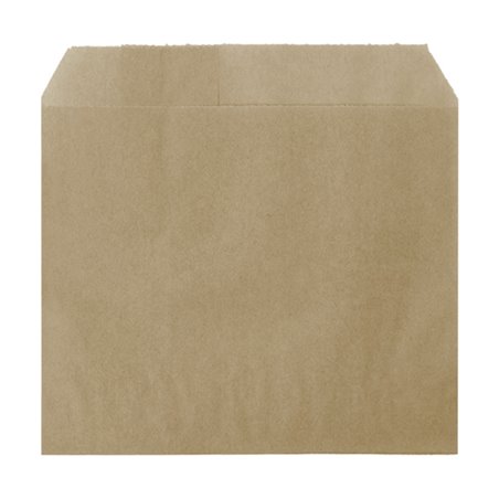 Greaseproof kraft paper bag for chips 12 x 12 cm