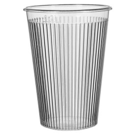 Plastic Cup PS "Ribbed" Clear 200 ml (25 Units) 
