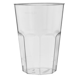Plastic Cup PS Crystal "Deco" Clear 300 ml (30 Units)