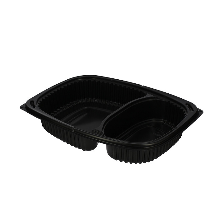 Plastic Container PP Rectangular Shape 2C 1250ml 25,5x18,9x4,5cm (40 Units) 