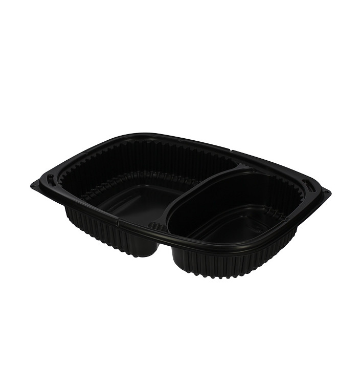 Plastic Container PP Rectangular Shape 2C 1250ml 25,5x18,9x4,5cm (320 Units)