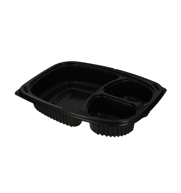Plastic Container PP Rectangular Shape 3C 1250ml 25,5x18,9x4,5cm (320 Units)
