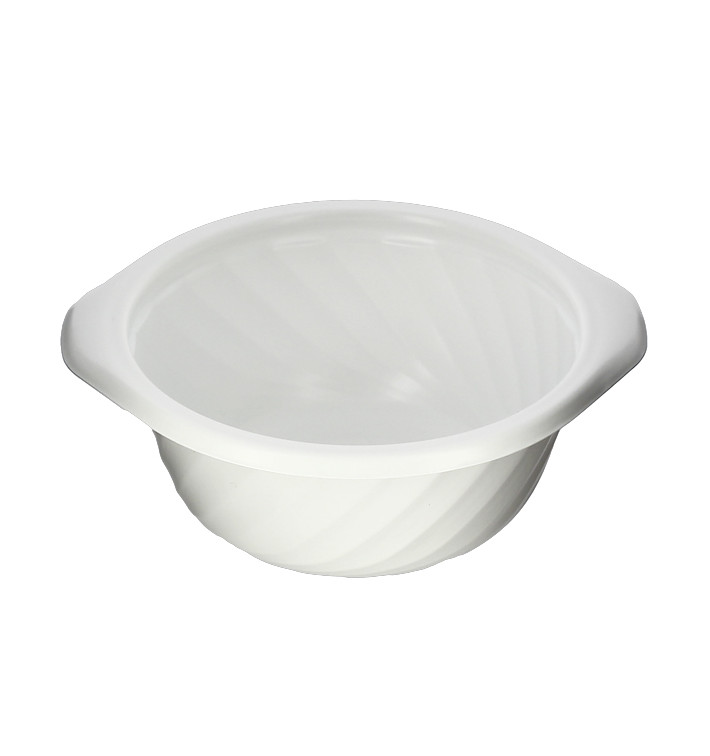 Plastic Deli Container PP Round Shape White 400ml Ø14,4cm (600 Units)