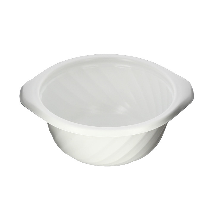 Plastic Deli Container PP Round Shape White 400ml Ø14,4cm (100 Units)  