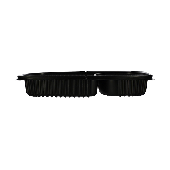 Plastic Container PP Rectangular Shape 2C 1050ml 25,5x18,9x4,5cm (320 Units)
