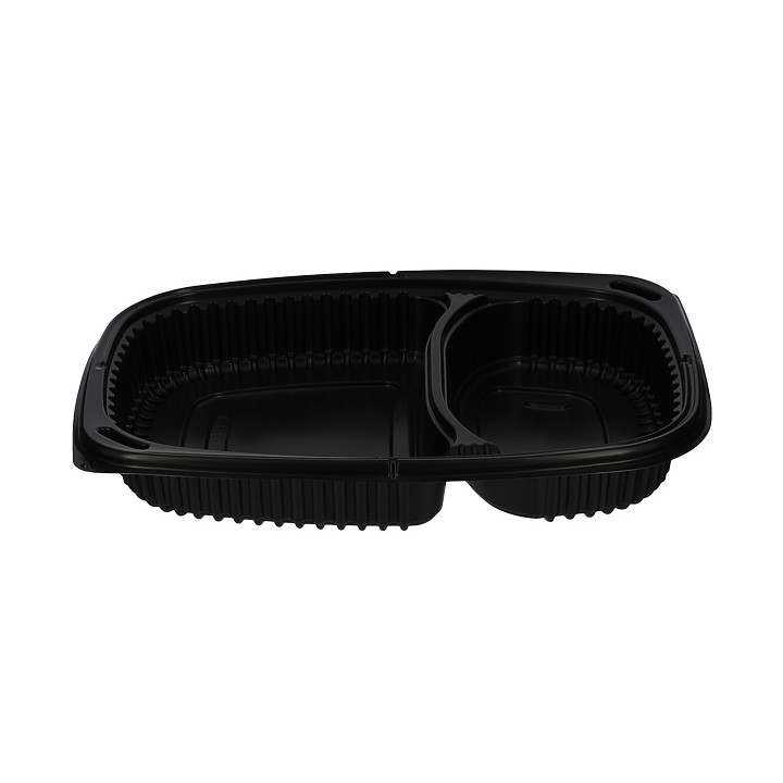 Plastic Container PP Rectangular Shape 2C 1050ml 25,5x18,9x4,5cm (40 Units) 