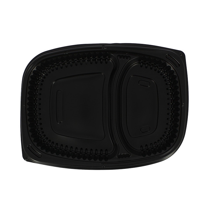 Plastic Container PP Rectangular Shape 2C 1250ml 25,5x18,9x4,5cm (40 Units) 